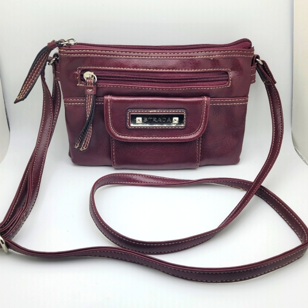 Burgundy Classic Crossbody Bag